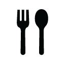 1381097722 monotone fork spoon eat launch restaurant dinner